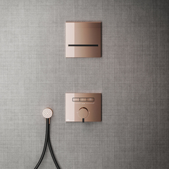 Gessi Hi-Fi Смеситель для душа, с включением до 3 источников одновременно (внешняя часть), цвет: Copper PVD 63081#030 фото