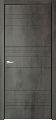 Межкомнатная дверь Ларедо 02 / Цвет Бетон темный / Двери Верда