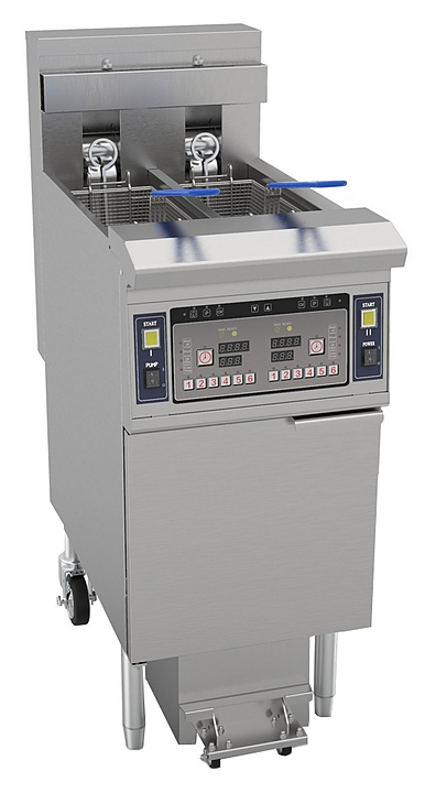 Фритюрница напольная автоматическая, с системой фильтрации, с 2 ваннами 11.6 л Kocateq EF11.6-2ALF