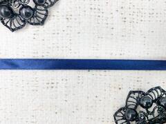 Лента атласная, ш. 0,6 см, синий