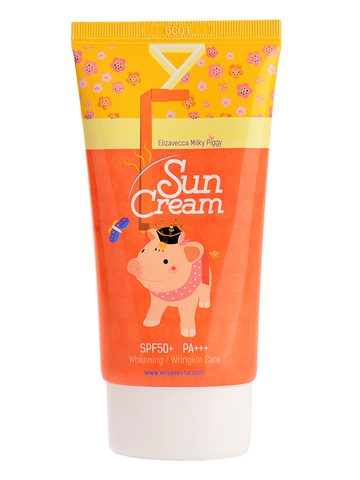 Солнцезащитный крем с коллагеном Milky Piggy Sun Cream SPF50+ ELIZAVECCA