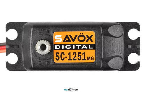 Сервопривод Savox SC-1251MG+ (7.0-9.0 кг/см, 0.10-0.09 сек/60°, 44.5 г)