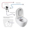 Cezares CZR-191-TH/BS/CZR-2316-SC Унитаз подвесной безободковый с функцией биде Cezares COMFORT CZR-191-TH/BS/CZR-2316-SC