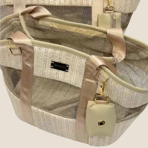 15048 Летняя сумка-переноска для собак/кошек - плетёная корзина для животных