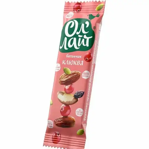 Батончик Ол Лайт Клюква 30г