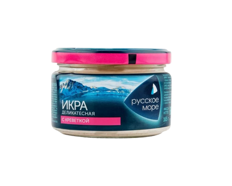 Икра аналог Русское Море с креветкой деликат 165г, шт