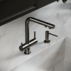 Sancos Foster SC4014GG Смеситель для кухни с краном для фильтрованной воды, цвет: воронёная сталь