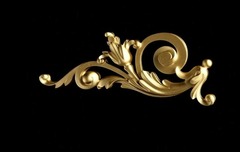 Силиконовый молд № 2042- 2 Орнамент большой левый