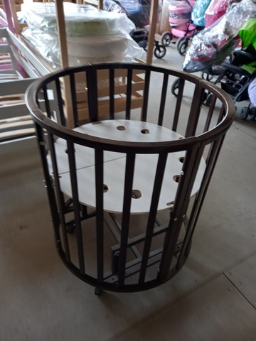 Круглая,овальная кровать-трансформер Incanto Северная Звезда 9 в 1 с маятником