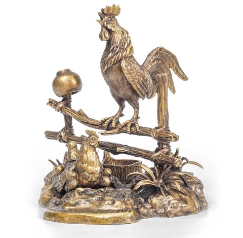 Бронзовая композиция Птичий двор