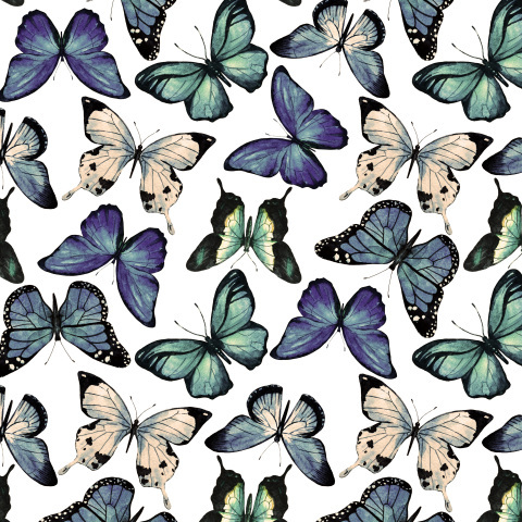 Бабочки (ретро цвета)