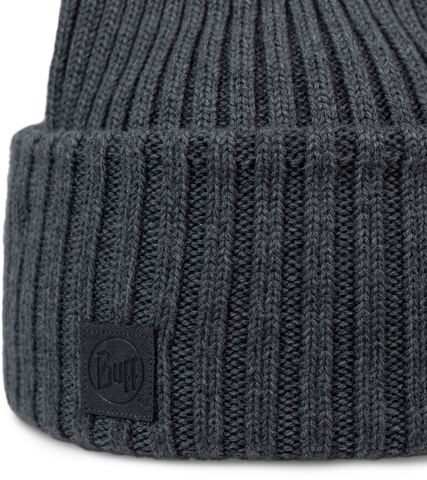 Картинка шапка вязаная Buff Knitted Erviny Grey Heather - 4