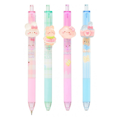 
          Карандаш автоматический, чернографитный, JIANDAN, с запасными грифелями, 4 цвета корпуса с зайчиками, 24 шт