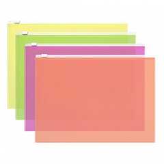 
          ZIP-LOCK пакет на молнии 335*242 мм, Erich Krause, A4, 140 мкм, ассорти, "Fizzy Neon"