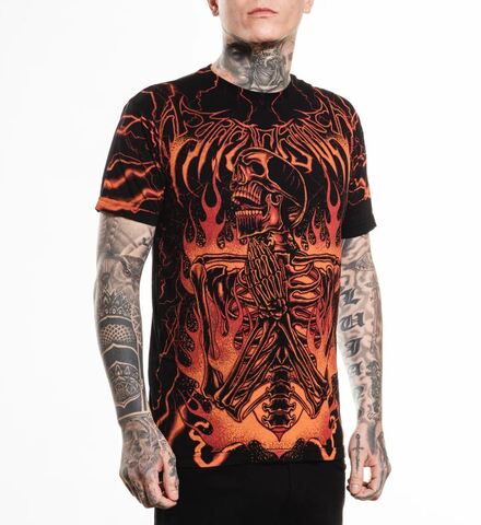 Affliction | Футболка мужская Infernal Nightmare Tee A28401 справа