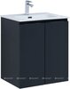 Aquanet 274131 Тумба с раковиной Алвита new 60 подвесная 2 дв. цв.антрацит (274131)
