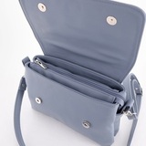 Сумка Саломея 1070 гладкий серо-голубой