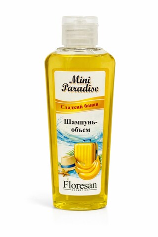 Floresan MINI PARADISE Шампунь-объем для волос СЛАДКИЙ БАНАН 80мл (Ф-851)