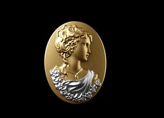 Силиконовый молд Камея № 44