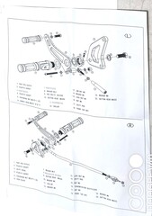 Форварды (подножки) с передним управлением для Honda VT600 Shadow Spirit 1988-2007 г.в.