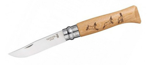 Нож складной перочинный Opinel Animalia Косуля 8VRI, 190 mm, дерево (001621)
