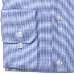 Сорочка мужская Seidensticker Regular Fit 01.141960-13 синяя из фактурной ткани
