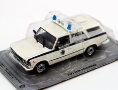 FSO 125P Sanitarka Ambulance 1:43 DeAgostini Kultowe Auta PRL-u