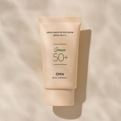 Солнцезащитный серум для чувствительной кожи Ottie Green Shield On Sun Serum SPF50+PA++++(60 мл)