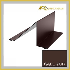 Планка снегозадержателя 20*95*90*30мм 0.45мм RALL 8017- Шоколадно-коричневый 2м