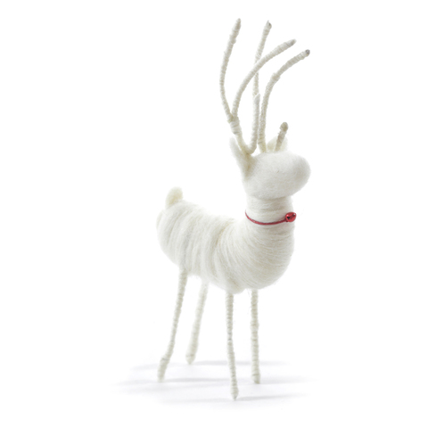 ИГРУШКА DEER WITH BELL WHITE