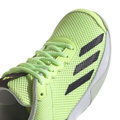 Детские теннисные кроссовки Adidas Courtflash - green spark/aurora black/lucid lemon