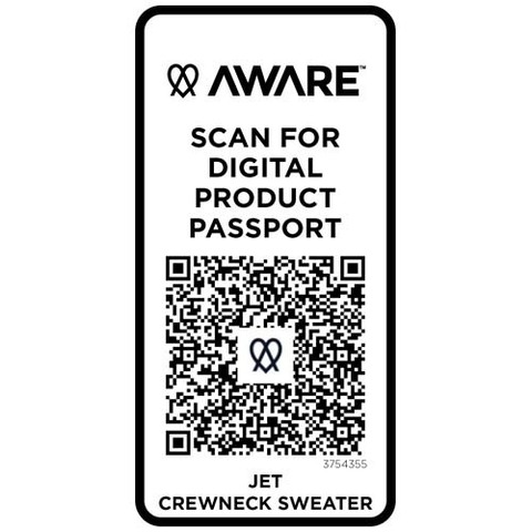 Jet унисекс Aware™ свитер с круглым вырезом из переработанных материалов