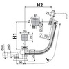 Слив-перелив с наполнением Alcaplast A564CRM2