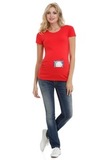 Футболка для беременных 06993 красный