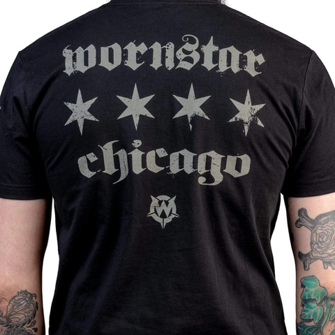 Wornstar | Футболка мужская CHICAGO CORE TEE W100 принт на спине