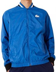 Толстовка теннисная Lacoste Men’s SPORT Light Water-Resistant Teddy Jacket - blue/white/black