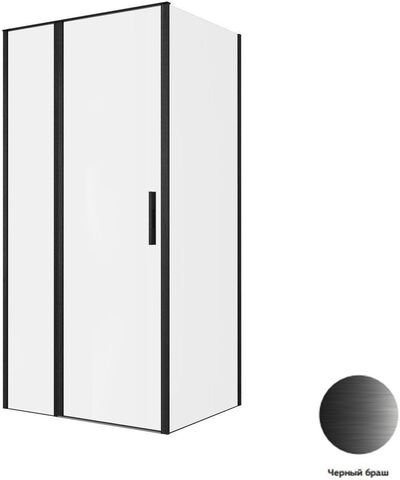 Allen Brau 3.31030.BBA + 3.31042.BBA Душевой уголок  Priority 100x80 3.31030.BBA + 3.31042.BBA черный браш