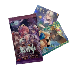 Бустер коллекционных карточек Genshin Impact (фиолетовый)