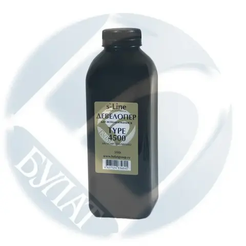 Девелопер БУЛАТ s-Line Type 4500 для Ricoh Aficio MP 3500, MP 5002 (Чёрный, банка 500 г)