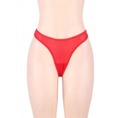 Пояс красный для чулок с ремешками на клипсах (XL-2XL)