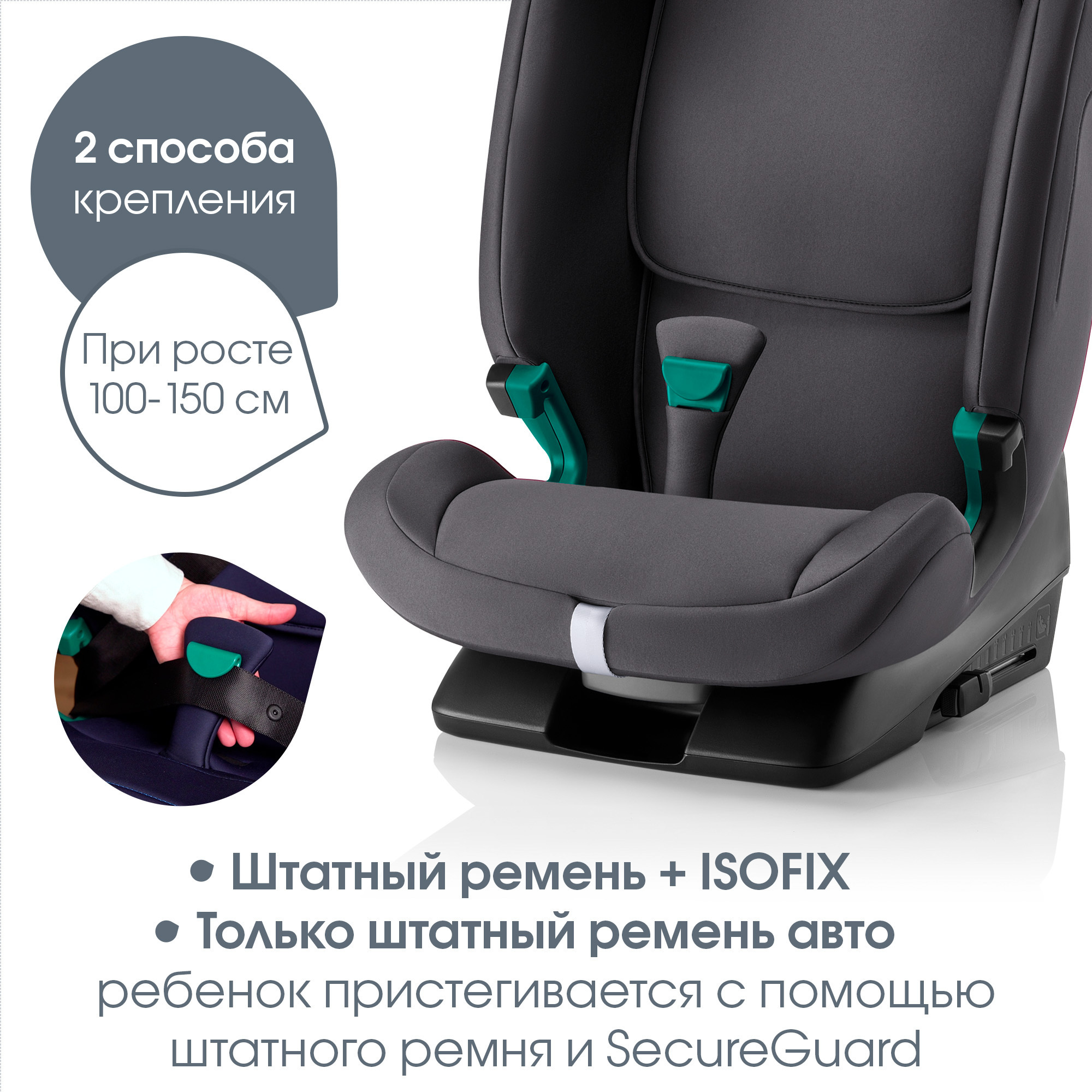 Britax Roemer EVOLVAFIX, Midnight Grey