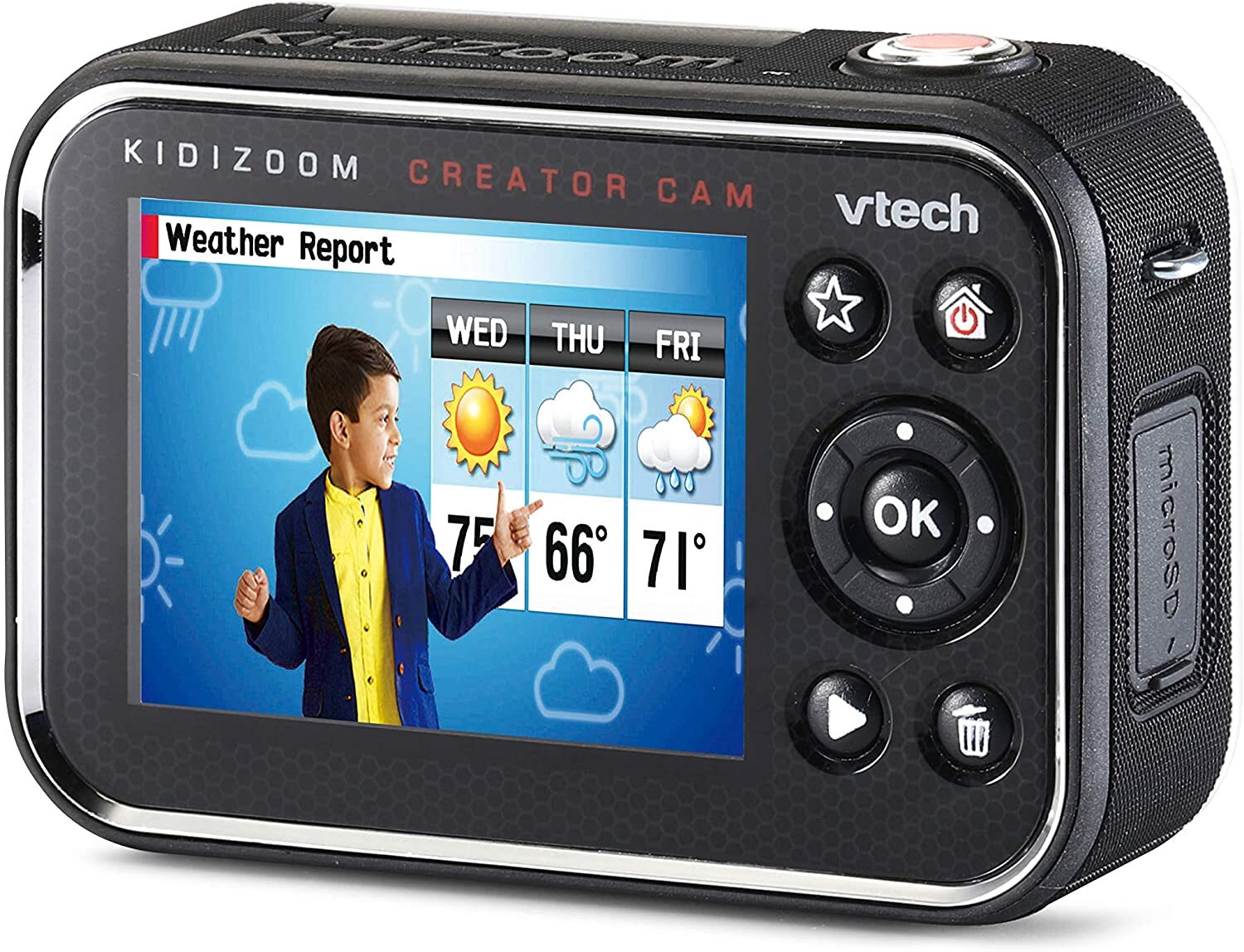 Видеокамера VTech KidiZoom Creator: купить детскую камеру видео фото в  интернет магазине Toyszone.ru