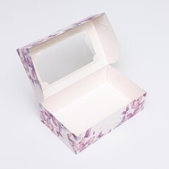 Коробка складная с окном 25х15х7см