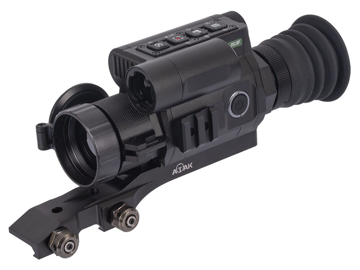 Тепловизионный прицел ATAK ET23-35LRF, x3.7/7.4/14.8/29.6, 384x288, лазерный дальномер + баллистический калькулятор, D=35мм