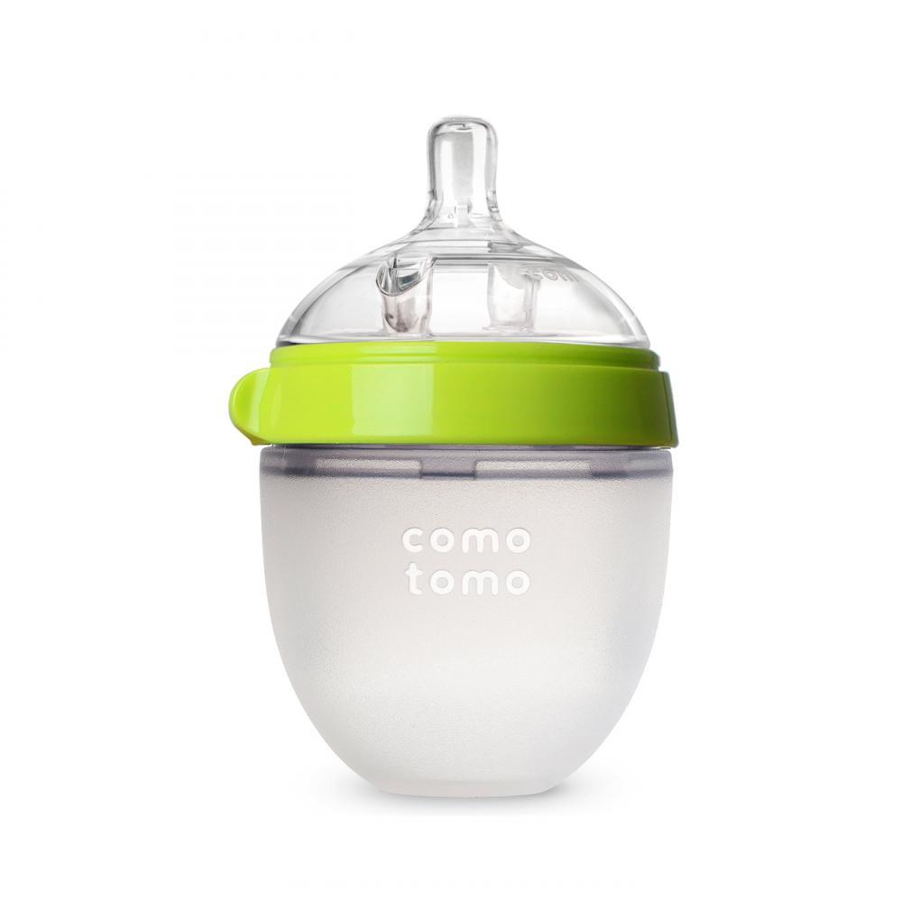 Бутылочка для кормления, цвет зеленый (150 мл.) Comotomo Natural Feel Baby Bottle