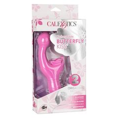 Розовый вибратор-кролик Rechargeable Butterfly Kiss - 