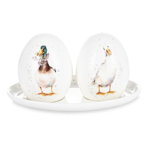 Набор для соли и перца на подставке 8см Royal Worcester Забавная фауна Утки