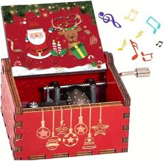 Music box merry christmas ( red )