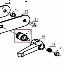 Болт крепления DDE для заточного станка MSC104-95 (зажима) (647-758-40)