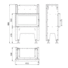 схема чертеж Закрытый биокамин BeF Spirit 6